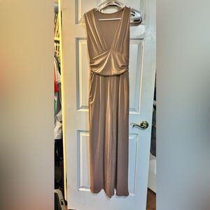 Elegant Brown Jumpsuit